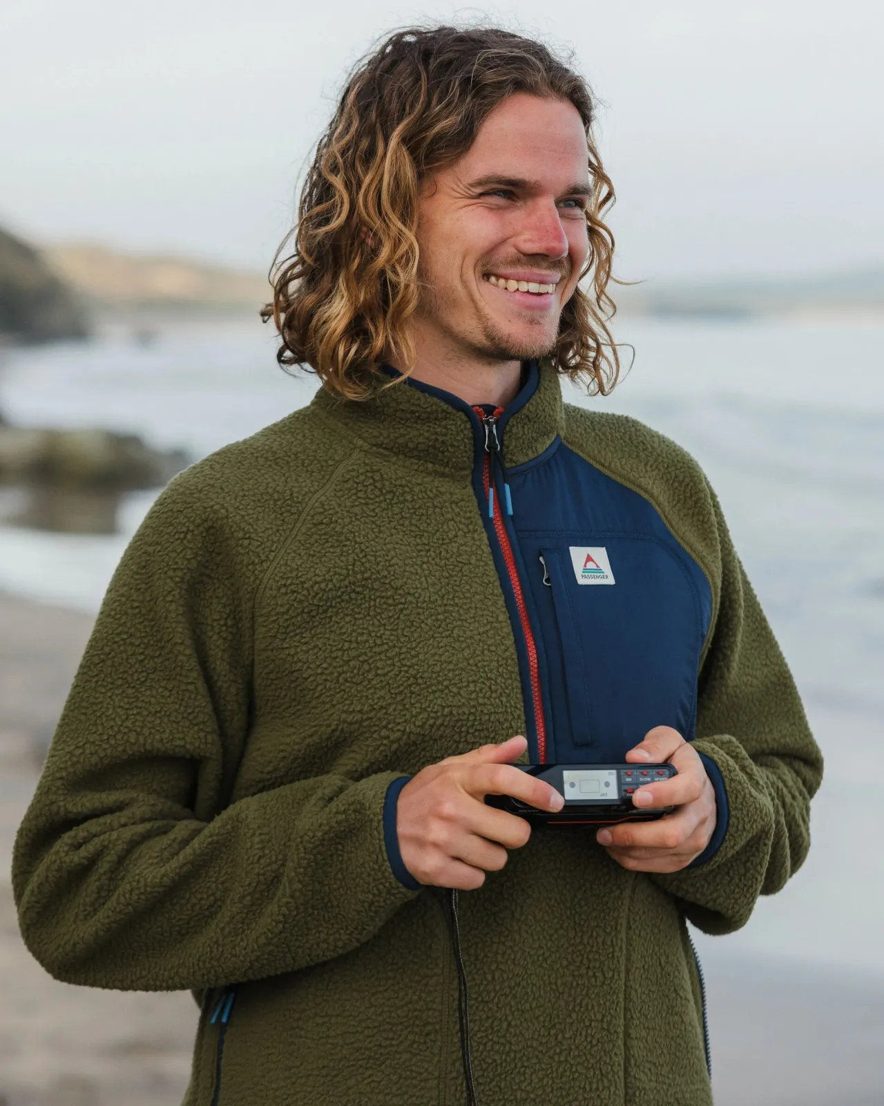 offgrid___zip_recyceltes_sherpafleece__khaki_4.webp Hot Offgrid 2.0 1/2 Zip Recyceltes Sherpa-Fleece - Herren Fleece | Fleece