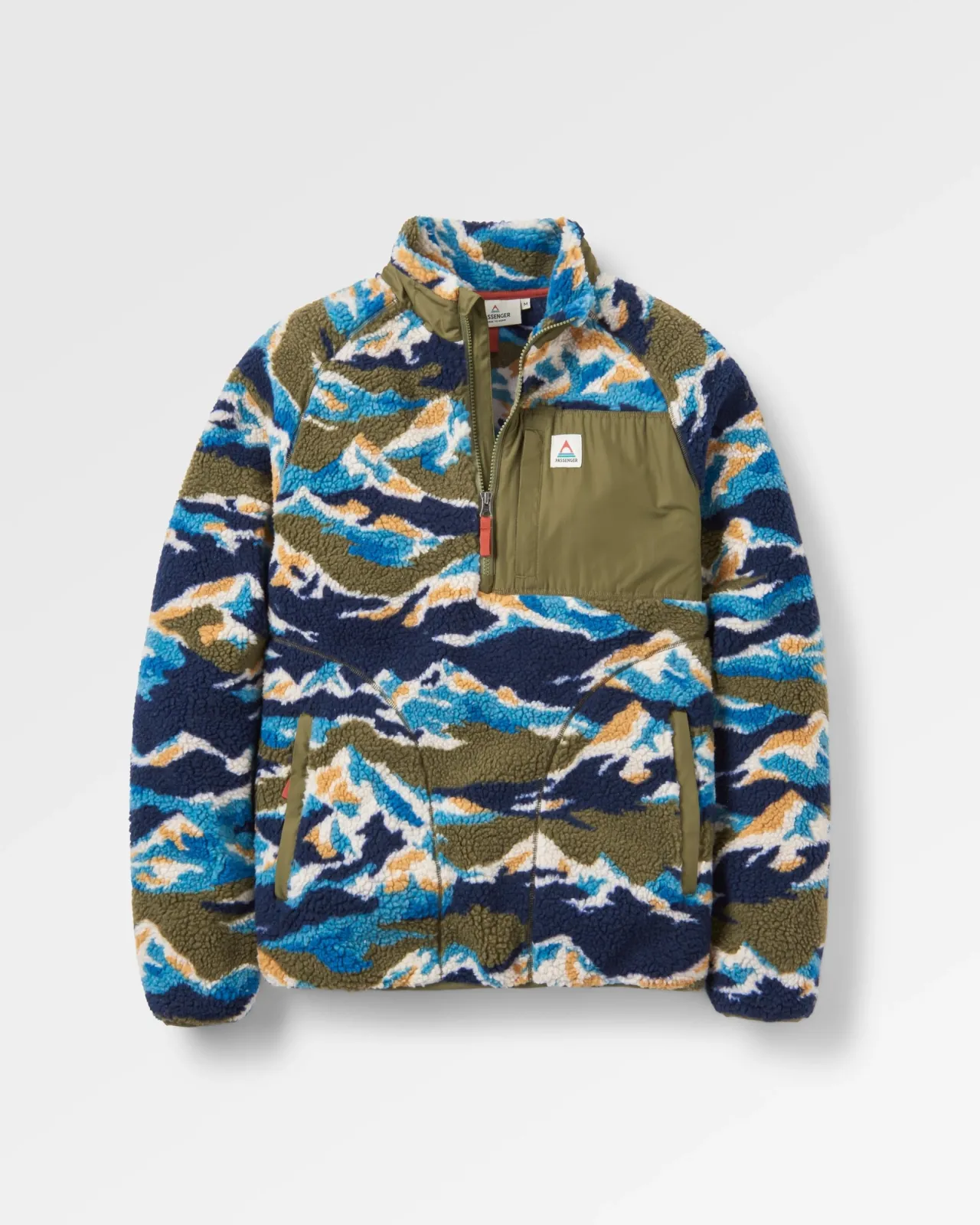 Fashion Offroad recycelter Tiefenflor-Sherpa-Fleece - Bergszenen- Herren Fleece | Fleece