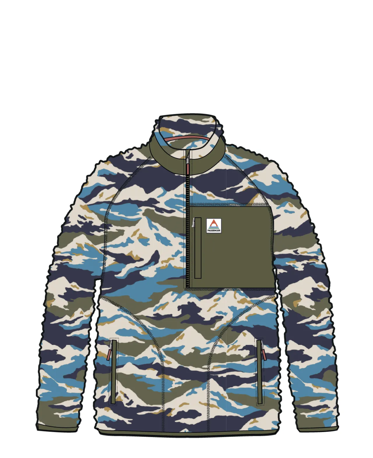 offroad_recycelter_tiefenflorsherpafleece__bergszenenkhaki_8.webp Fashion Offroad recycelter Tiefenflor-Sherpa-Fleece - Bergszenen- Herren Fleece | Fleece