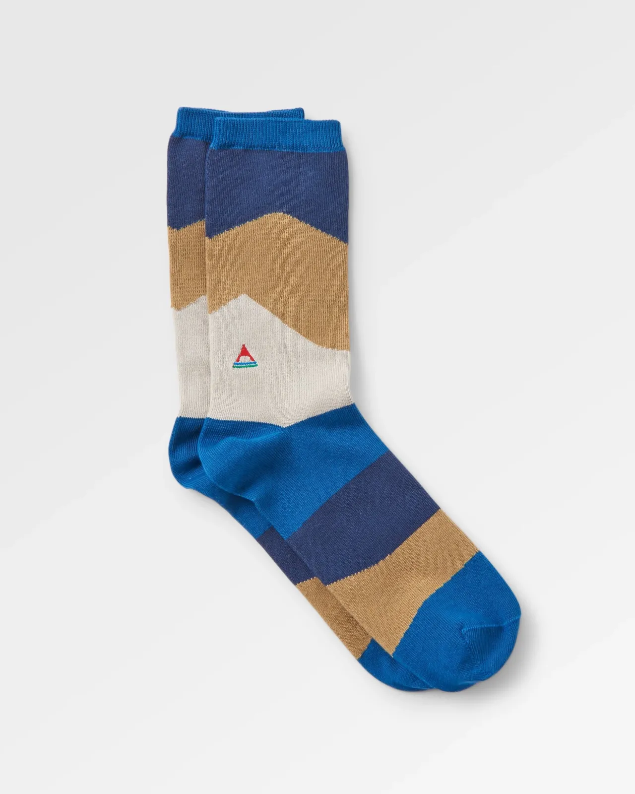 Cheap Panorama Bio-Mittelschwere Rundstricksocken - Szenischer Toffee Herren Socken