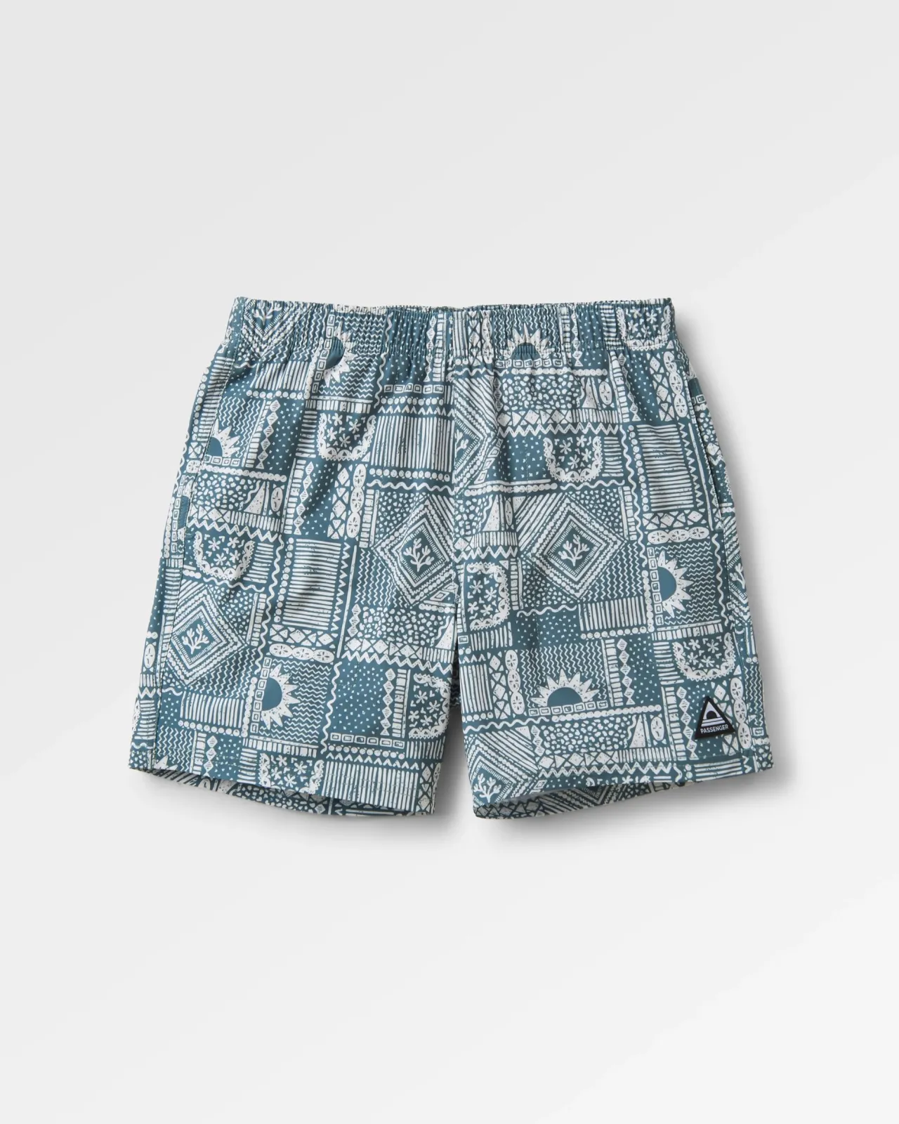 Outlet Porto recycelte Allzweck-Badehose - Vintage Patchwork Dunkler Wald Herren Kurze Hosen