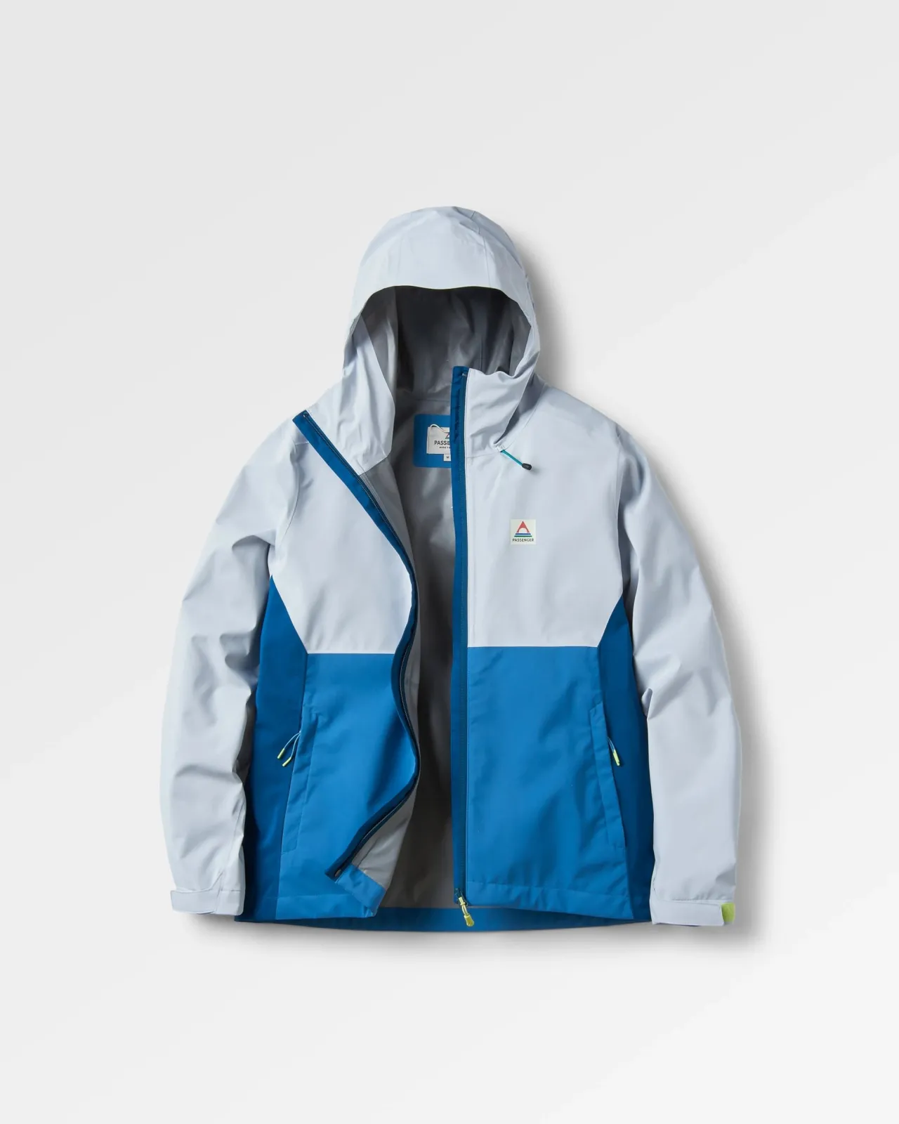 New Rainstorm recycelte wasserdichte Jacke - Grau Blau/Blaustahl Damen Wasserdicht | Oberteile