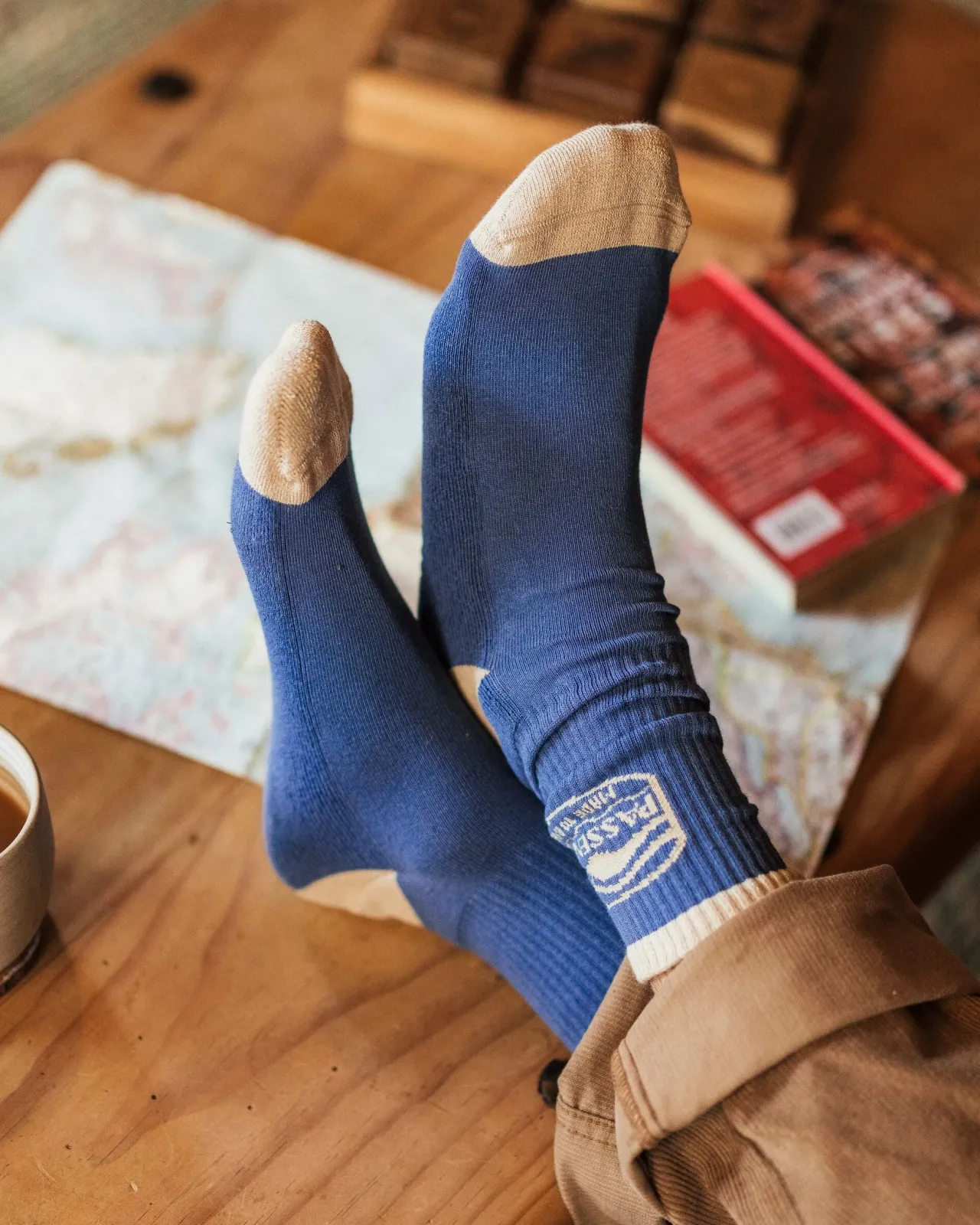 Fashion Rambler Crew-Socken mittelschwerer Stoff - Herren Socken