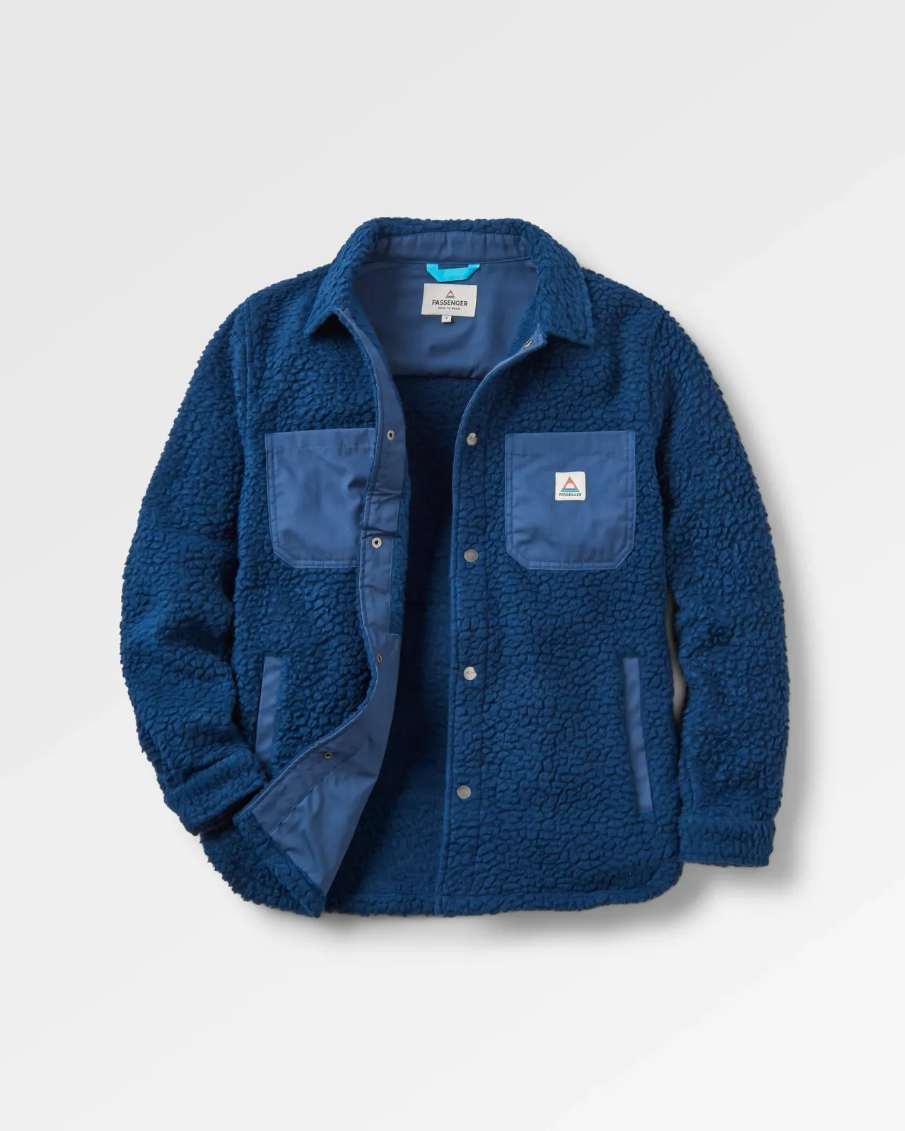 Flash Sale Rappel Recyceltes Sherpa Oversized Hemd - Dunkler Denim Damen Hemden | Fleece