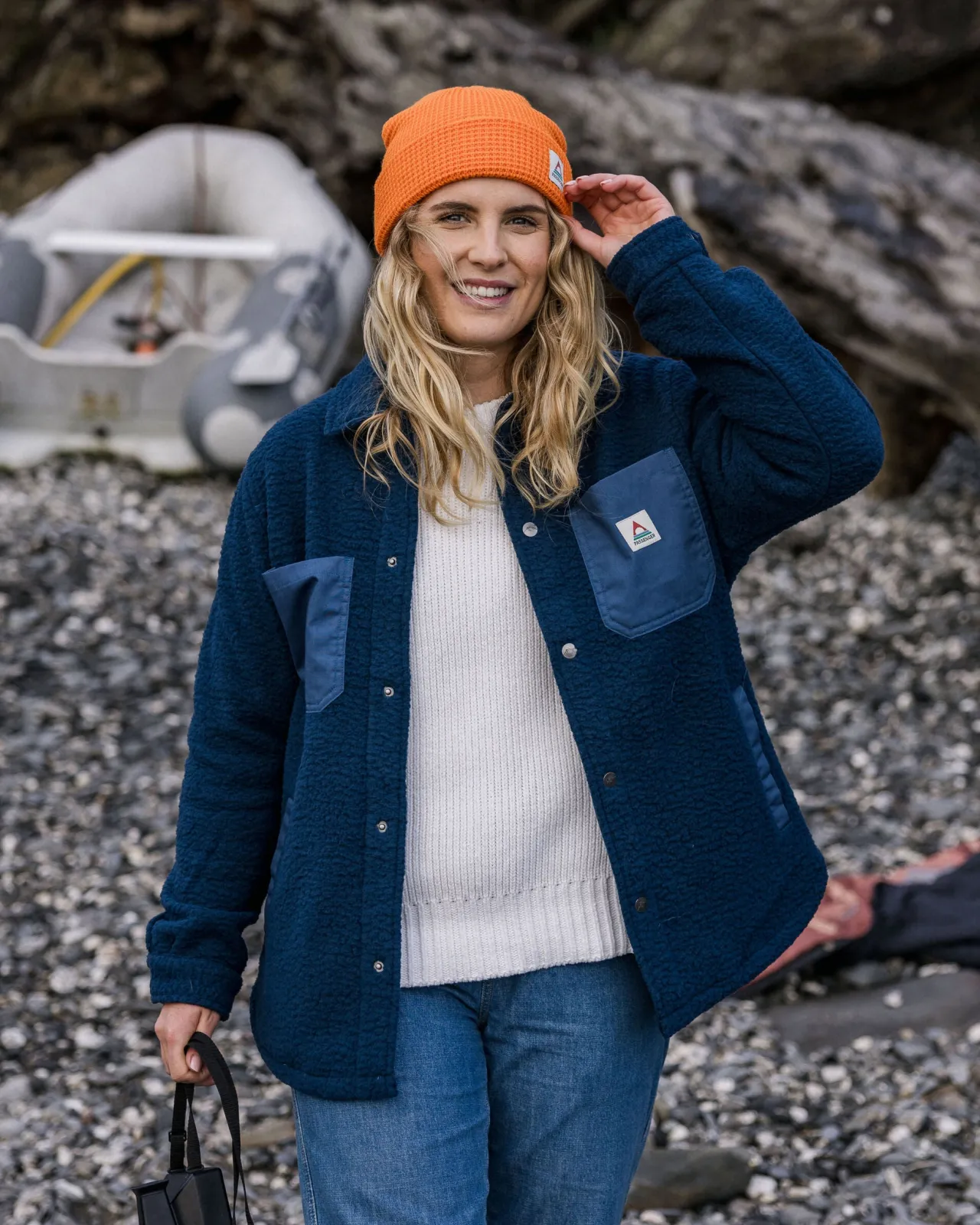 rappel_recyceltes_sherpa_oversized_hemd__dunkler_denim_3.webp Flash Sale Rappel Recyceltes Sherpa Oversized Hemd - Dunkler Denim Damen Hemden | Fleece