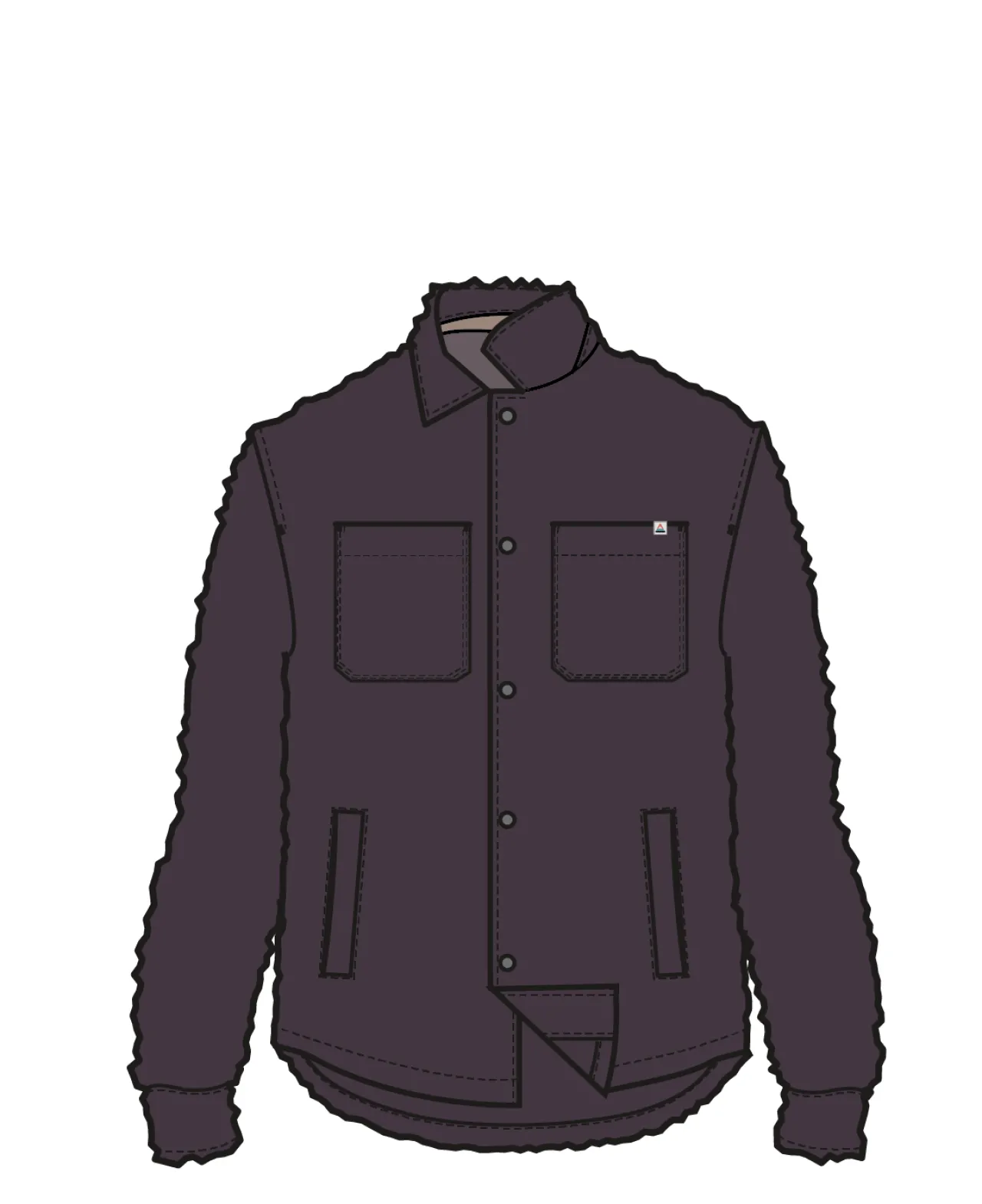 rappel_recyceltes_sherpa_oversized_hemd__tief_pflaume_6.webp New Rappel Recyceltes Sherpa Oversized Hemd - Tief Pflaume Damen Hemden