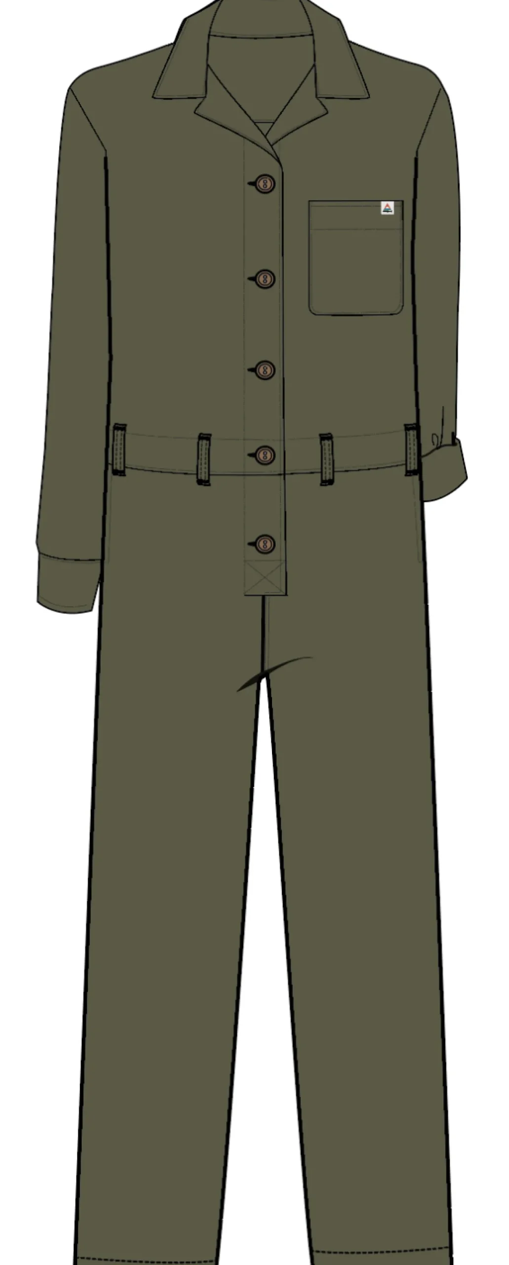 resonate__biobaumwoll_overall__khaki_5.webp Clearance Resonate 2.0 Bio-Baumwoll Overall - Damen Jumpsuits & Playsuits | Latzhosen & Hosen