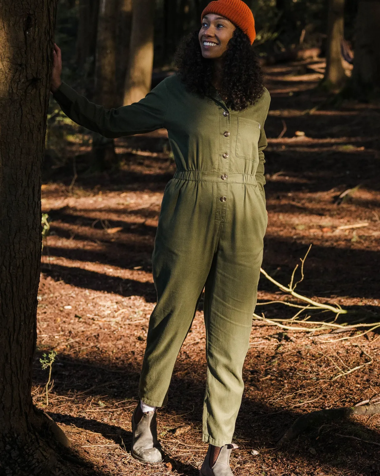 resonate_boileranzug__khaki_3.webp Clearance Resonate Boileranzug - Damen Jumpsuits & Playsuits | Latzhosen & Hosen