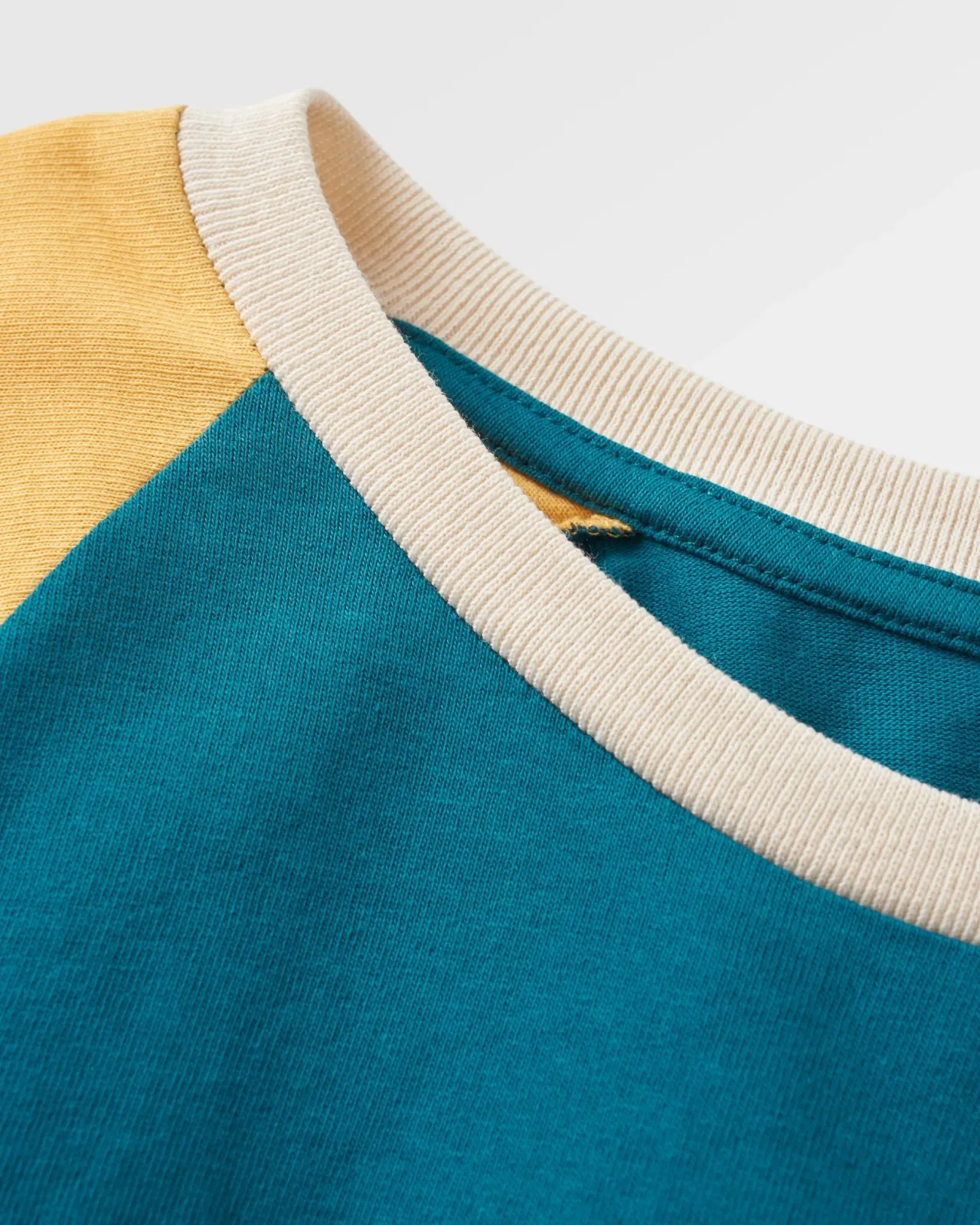 Clearance Riser Recyceltes Baumwoll Langarm-T-Shirt - Blaue Koralle Damen Oberteile & T-shirts