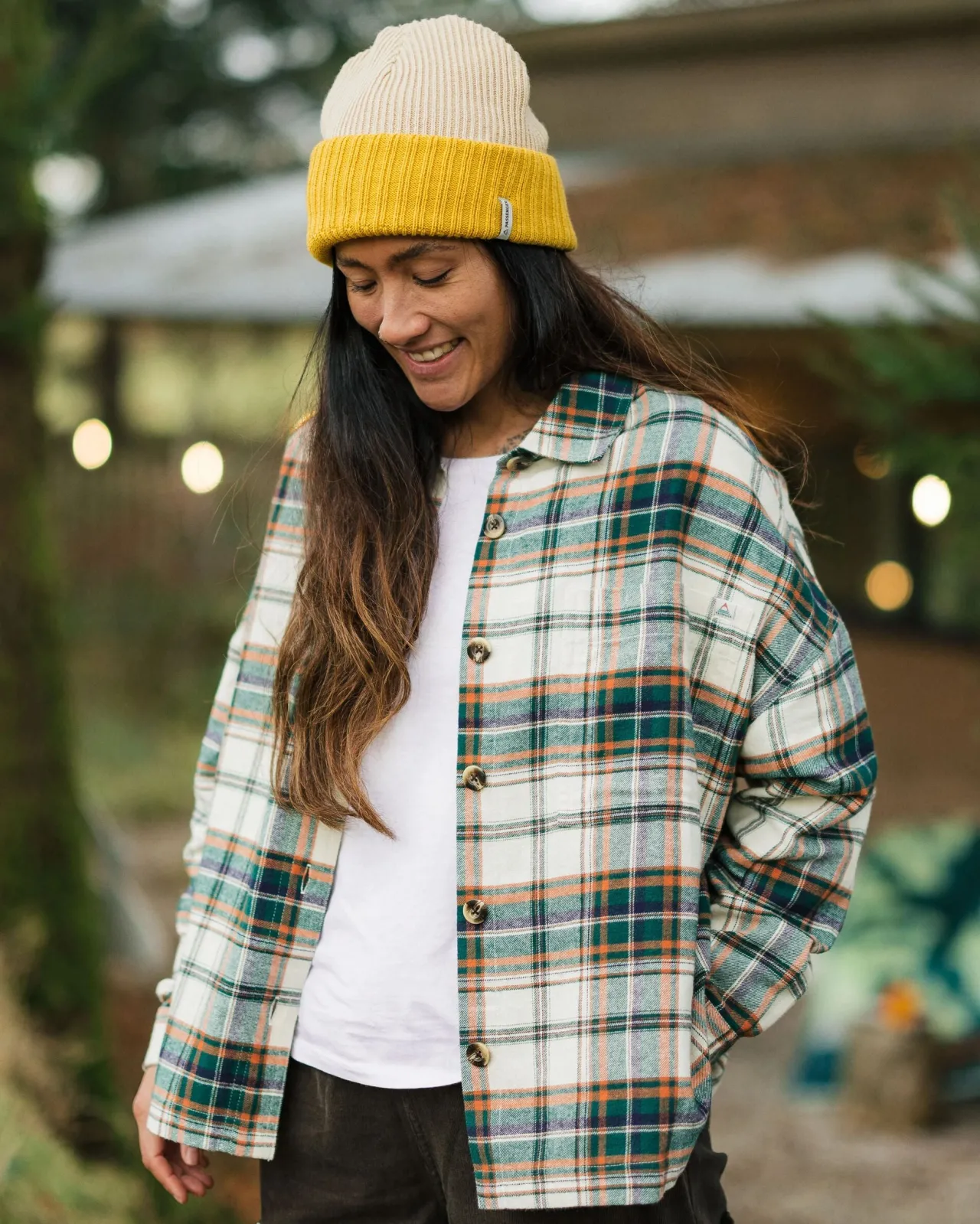 Shop Rootsy 2.0 Bio Langarmshirt - Birke/Regenwald- Damen Hemden