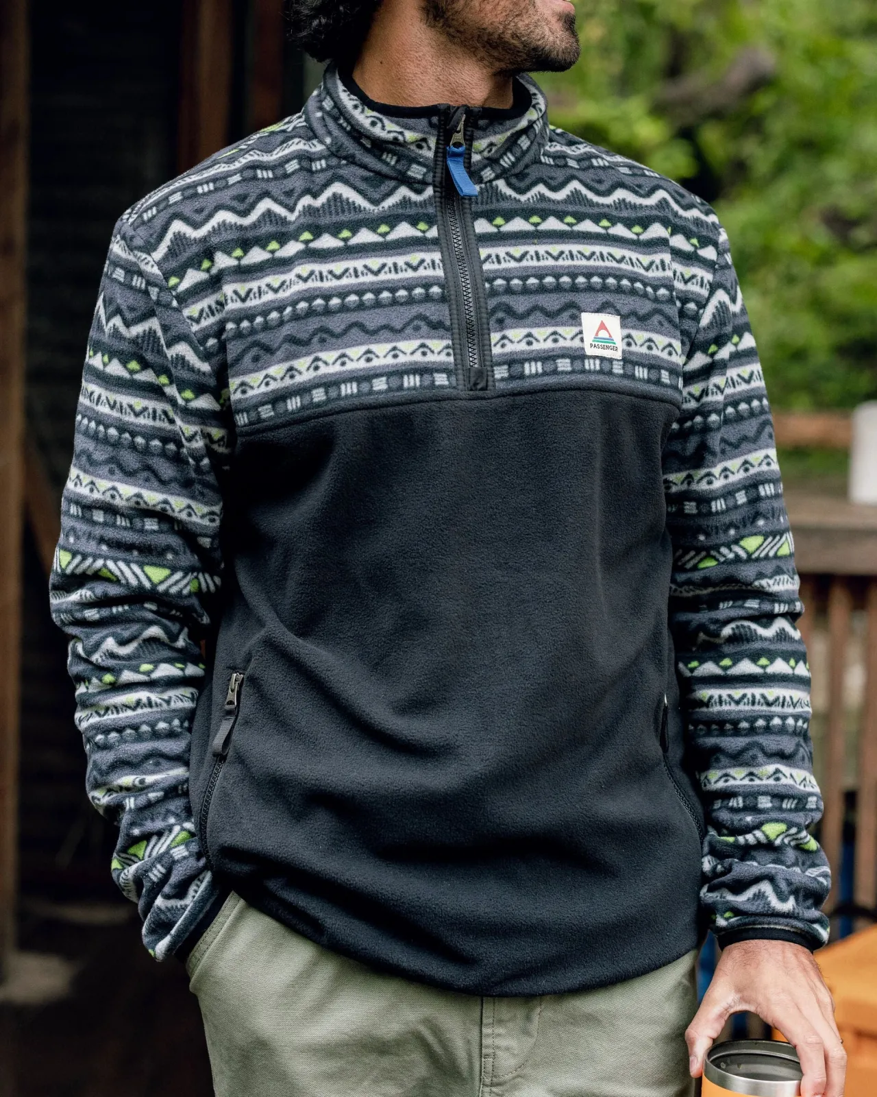 set_off_recycelter_polar__zip_fleece__berg_geo_holzkohle_2.webp Hot Set Off recycelter Polar 1/4 Zip Fleece - Berg Geo Holzkohle Herren Fleece | Fleece