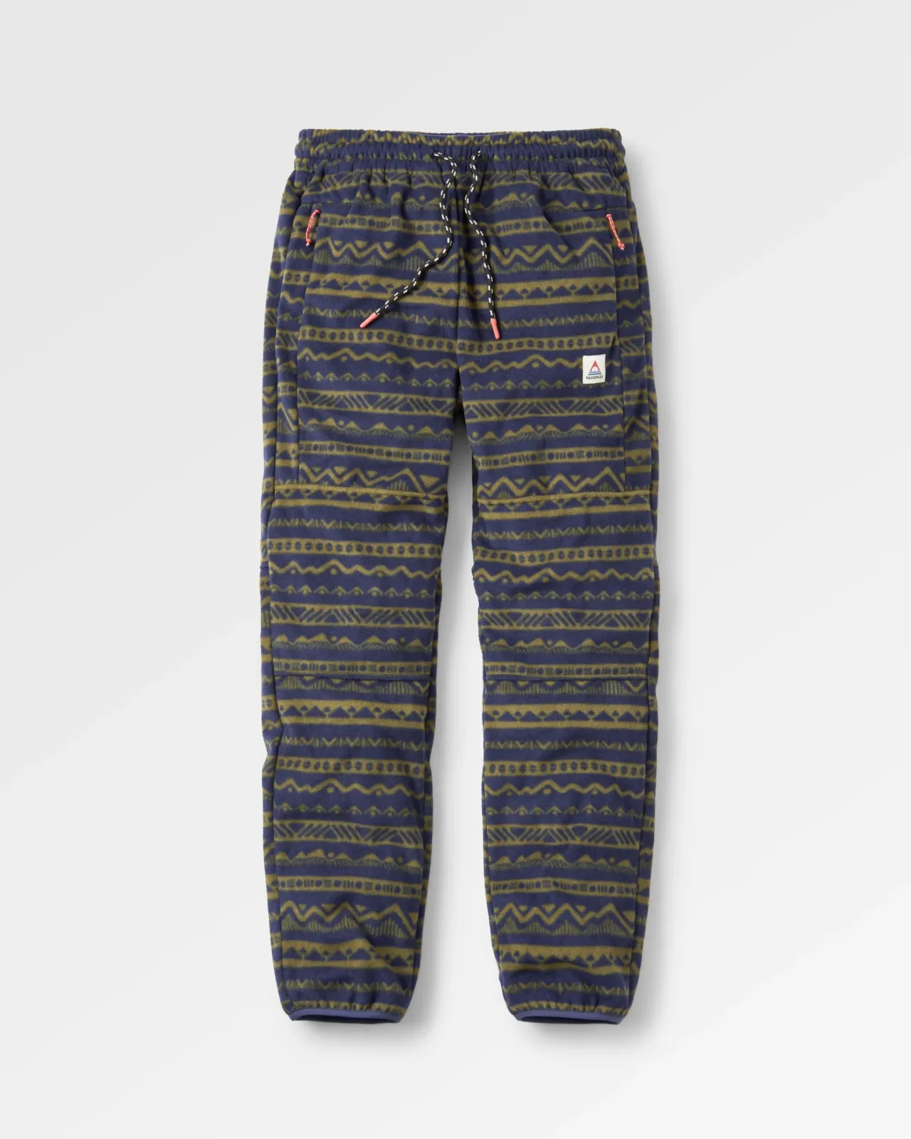 Online Set off recycelter Polar-Fleece-Jogger - Berg Geo Khaki/Reiches Marineblau Herren Hosen