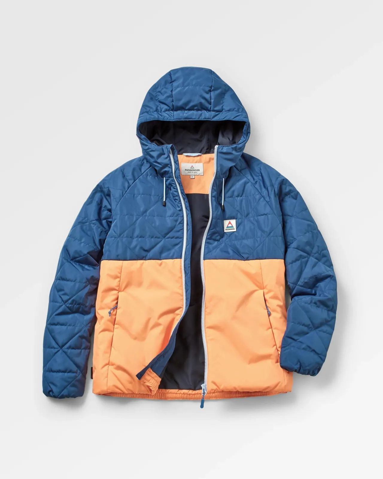 Outlet Singletrack Recycelte Thermore®-Isolierjacke - Dunkelblau/Aprikose Damen Jacken
