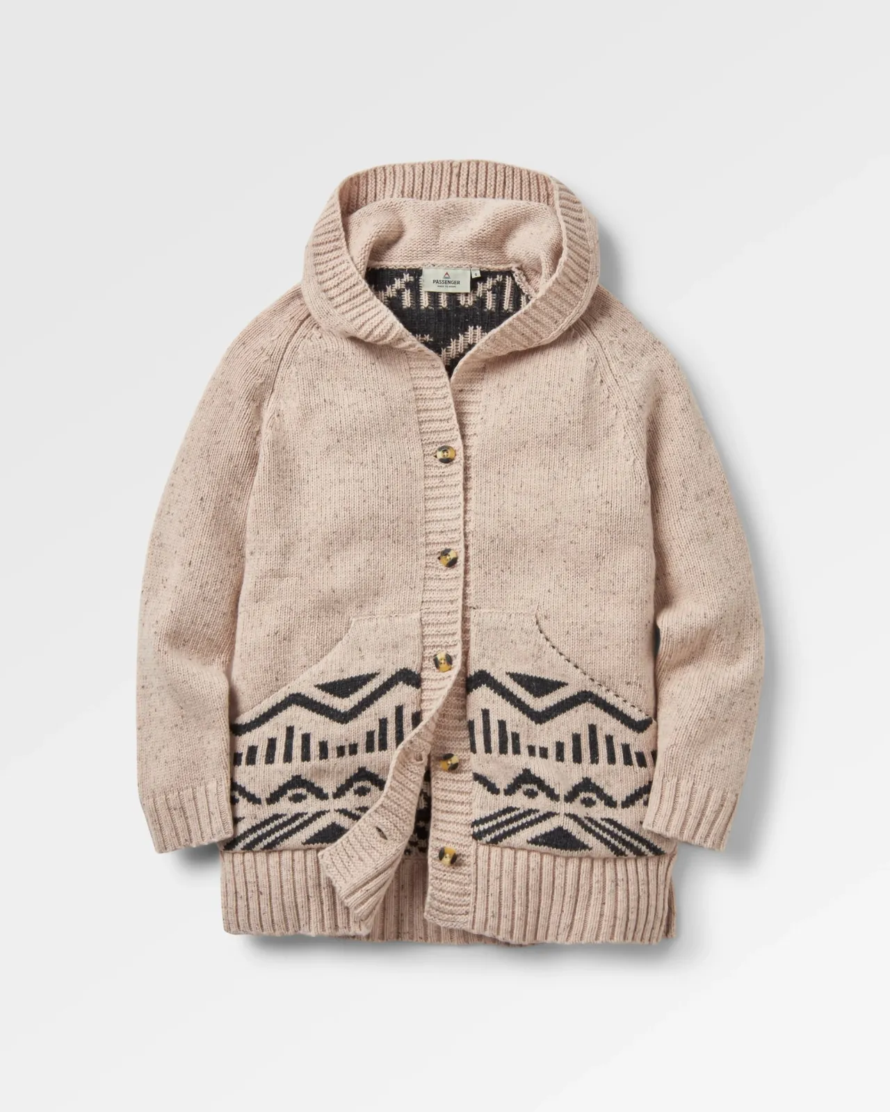 Discount Snoozle Recycelter gestrickter Kapuzencardigan - Damen Strickwaren