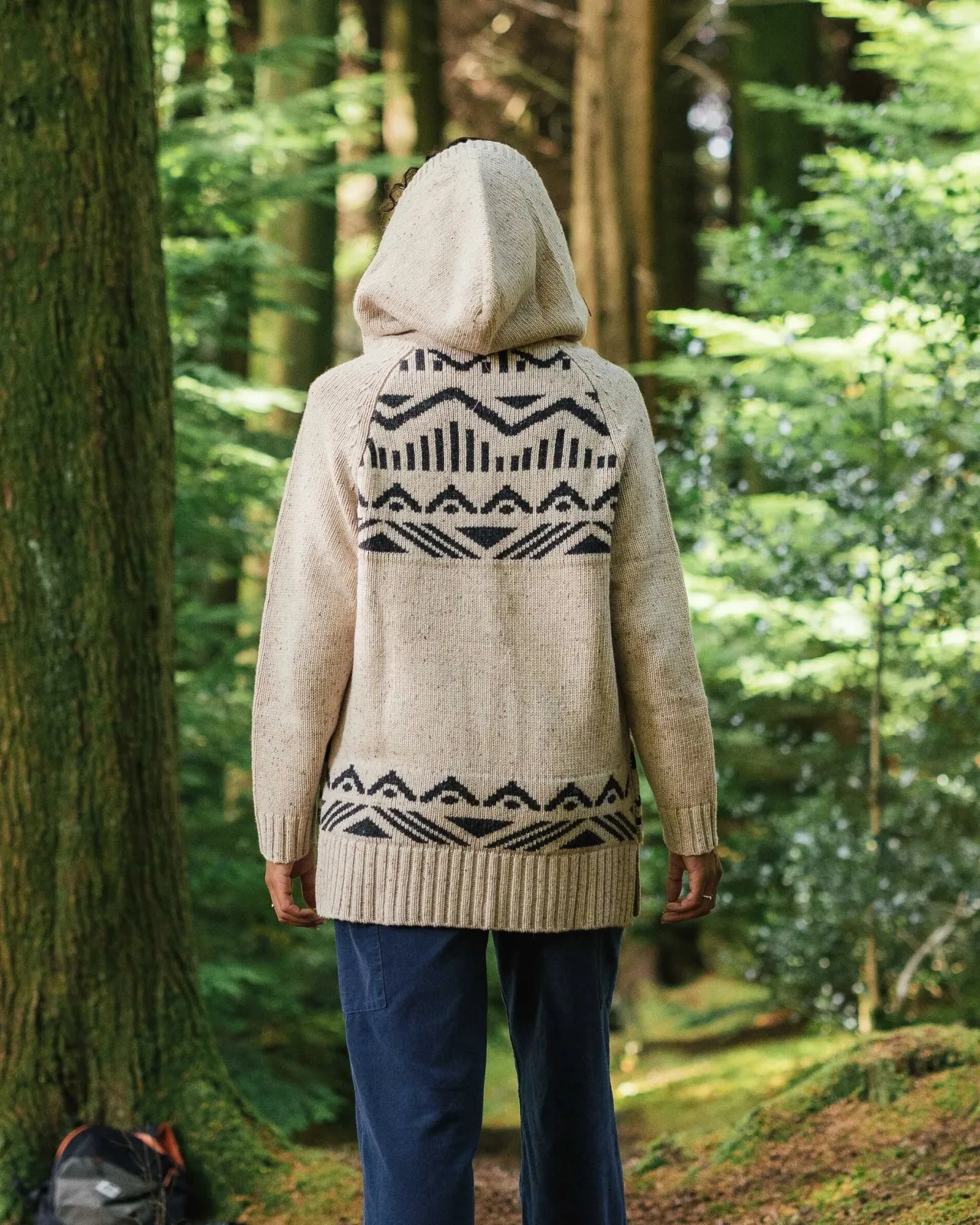 snoozle_recycelter_gestrickter_kapuzencardigan__hafermehl_6.webp Discount Snoozle Recycelter gestrickter Kapuzencardigan - Damen Strickwaren