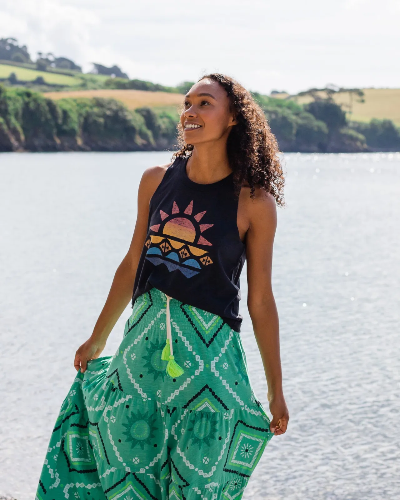 sunray_recycelte_baumwollweste__schwarz_3.webp Hot Sunray Recycelte Baumwollweste - Damen Tanktops