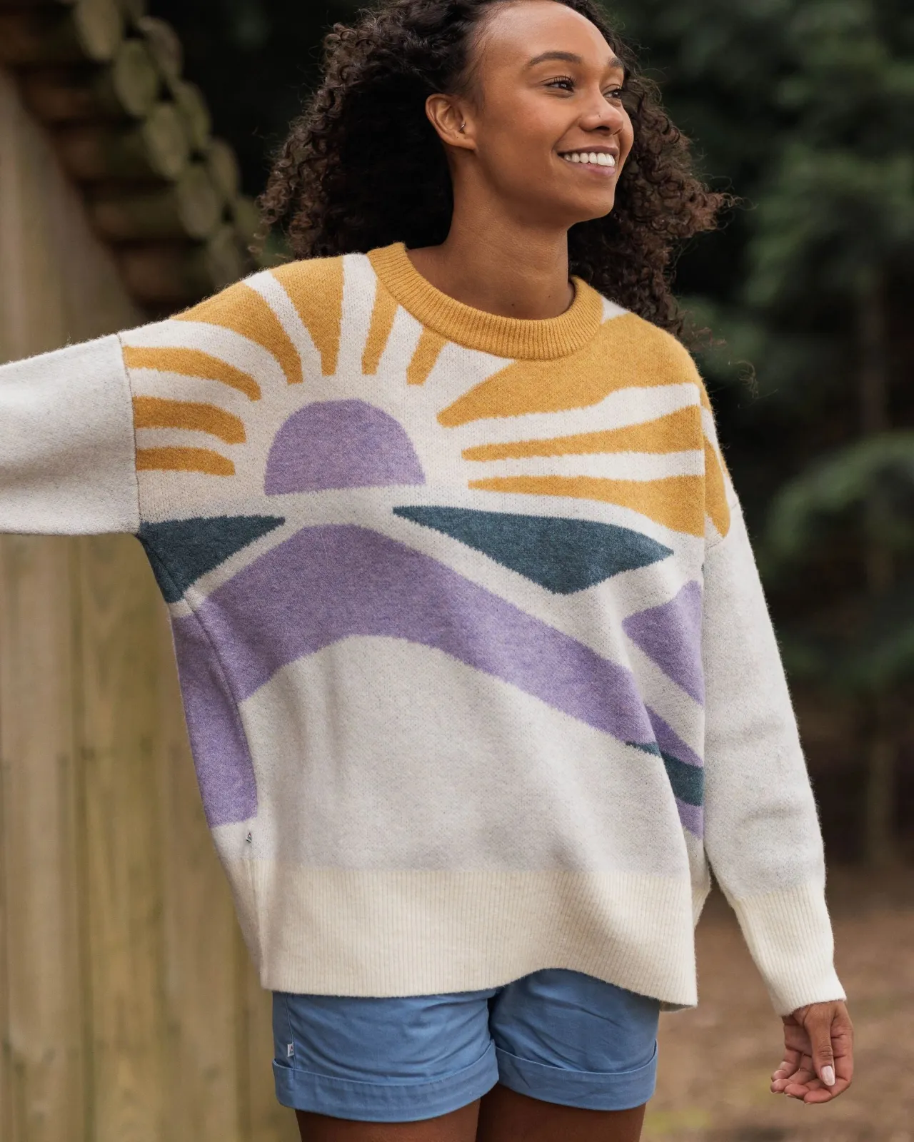 sunsets_recycelter_oversized_strickpullover__marshmallow_3.webp Store Sunsets Recycelter Oversized Strickpullover - Damen Strickwaren