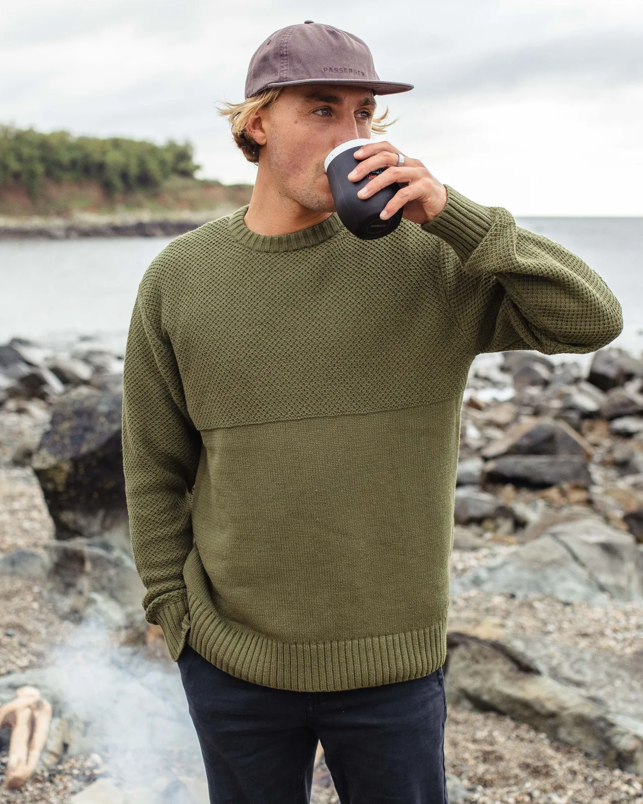 swell_strickpullover__khaki_2.webp Store Swell Strickpullover - Herren Strickwaren
