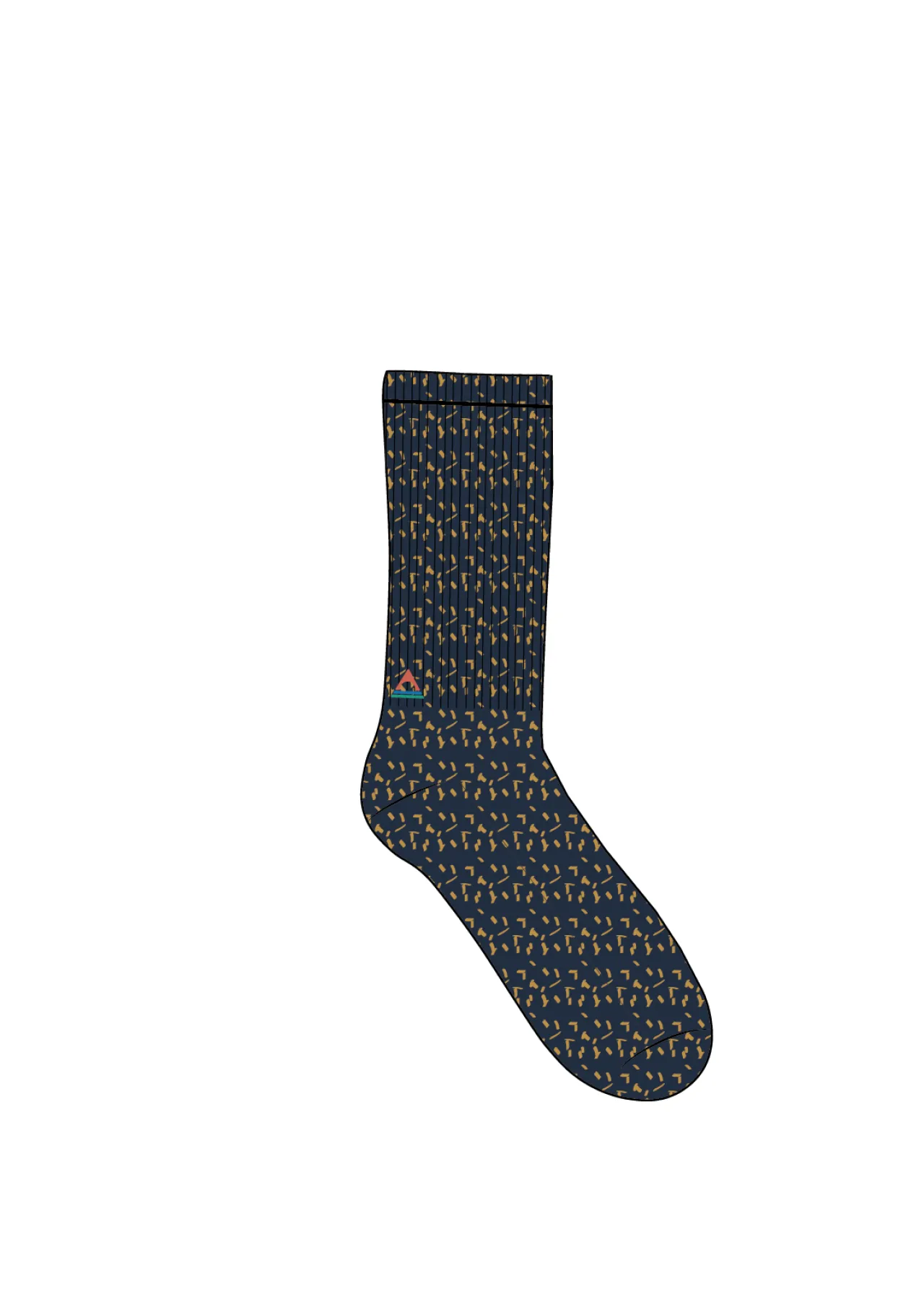 thorne_socken_aus_schwerem_stoff__tiefes_marineblau_4.webp Shop Thorne Socken aus schwerem Stoff - Tiefes Marineblau Herren Socken