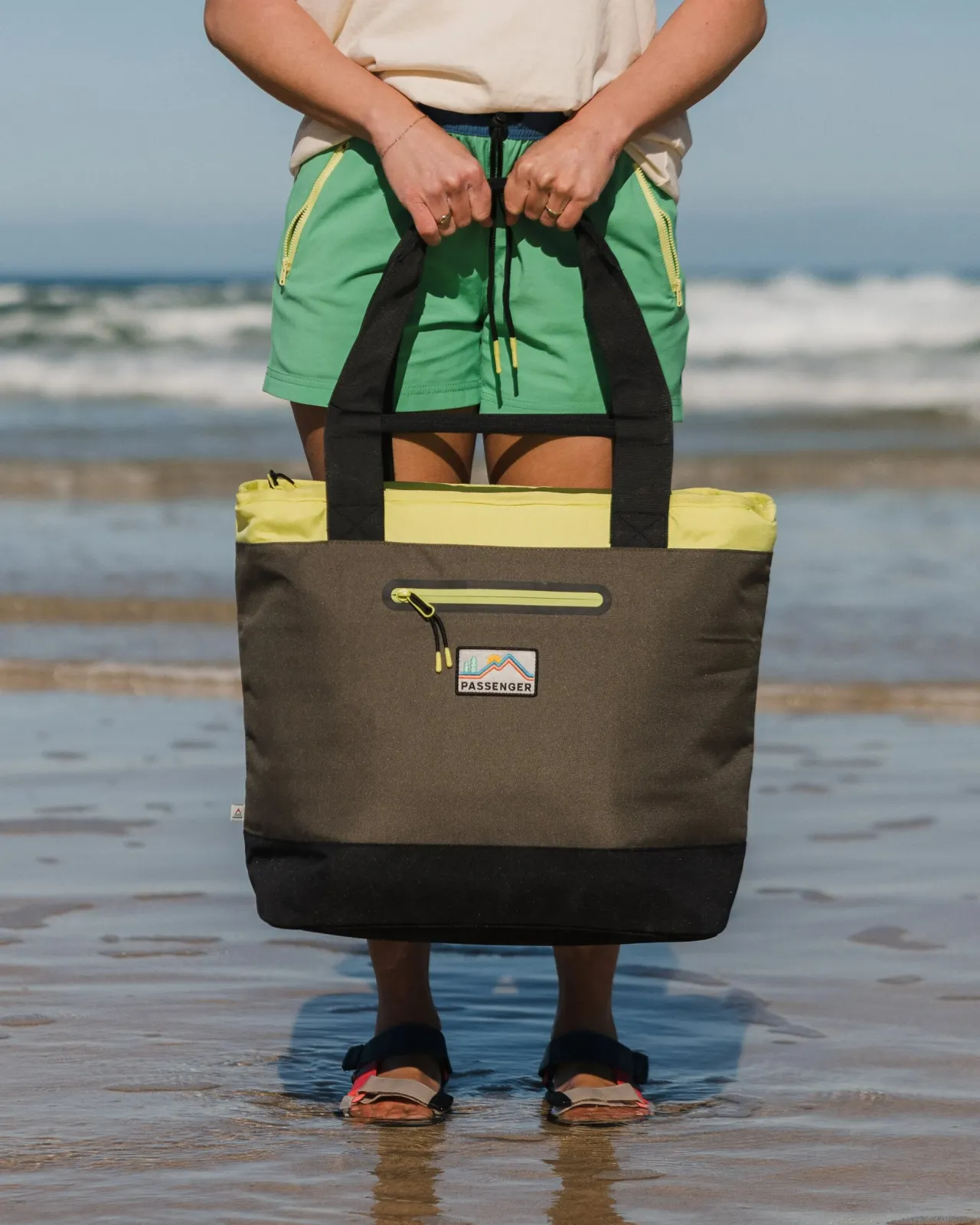 Hot Tote recycelte Kühltasche - Khaki Multi Aufbewahrung & Kühltaschen