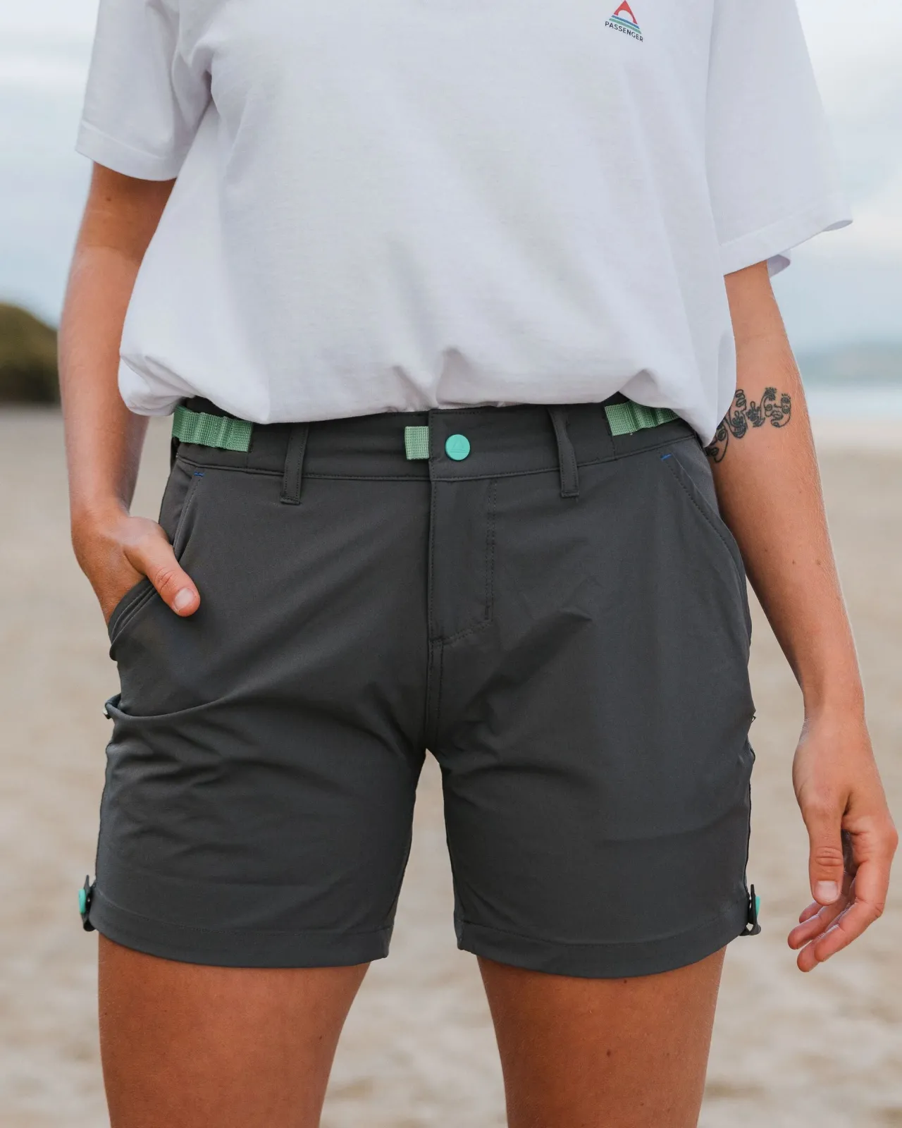 trail_roll_up_shorts__holzkohle_2.webp Online 365 Trail Roll Up Shorts - Damen Kurze Hosen | Hosen