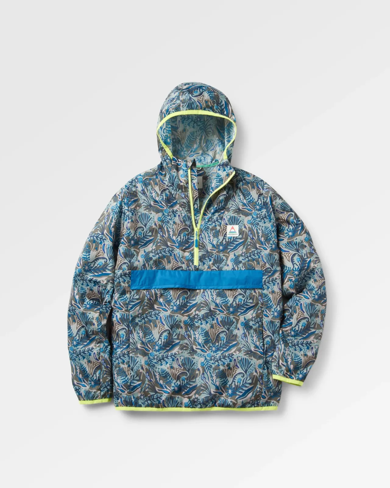 Store Viento Recycelte Windjacke Anorak - Abstrakte Seealge Pistazie Damen Oberteile