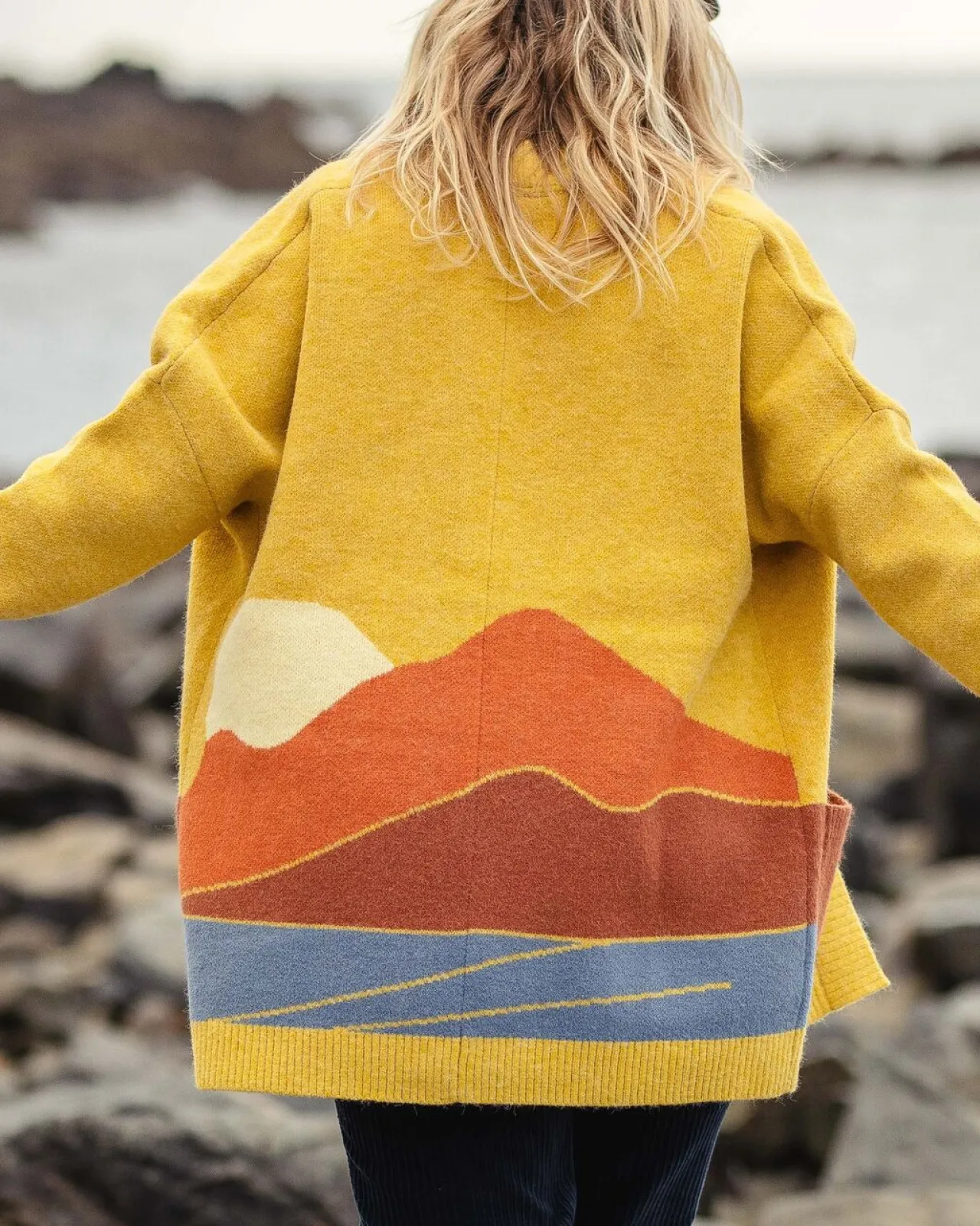 New Vista Recycelter Strickcardigan - Damen Strickwaren