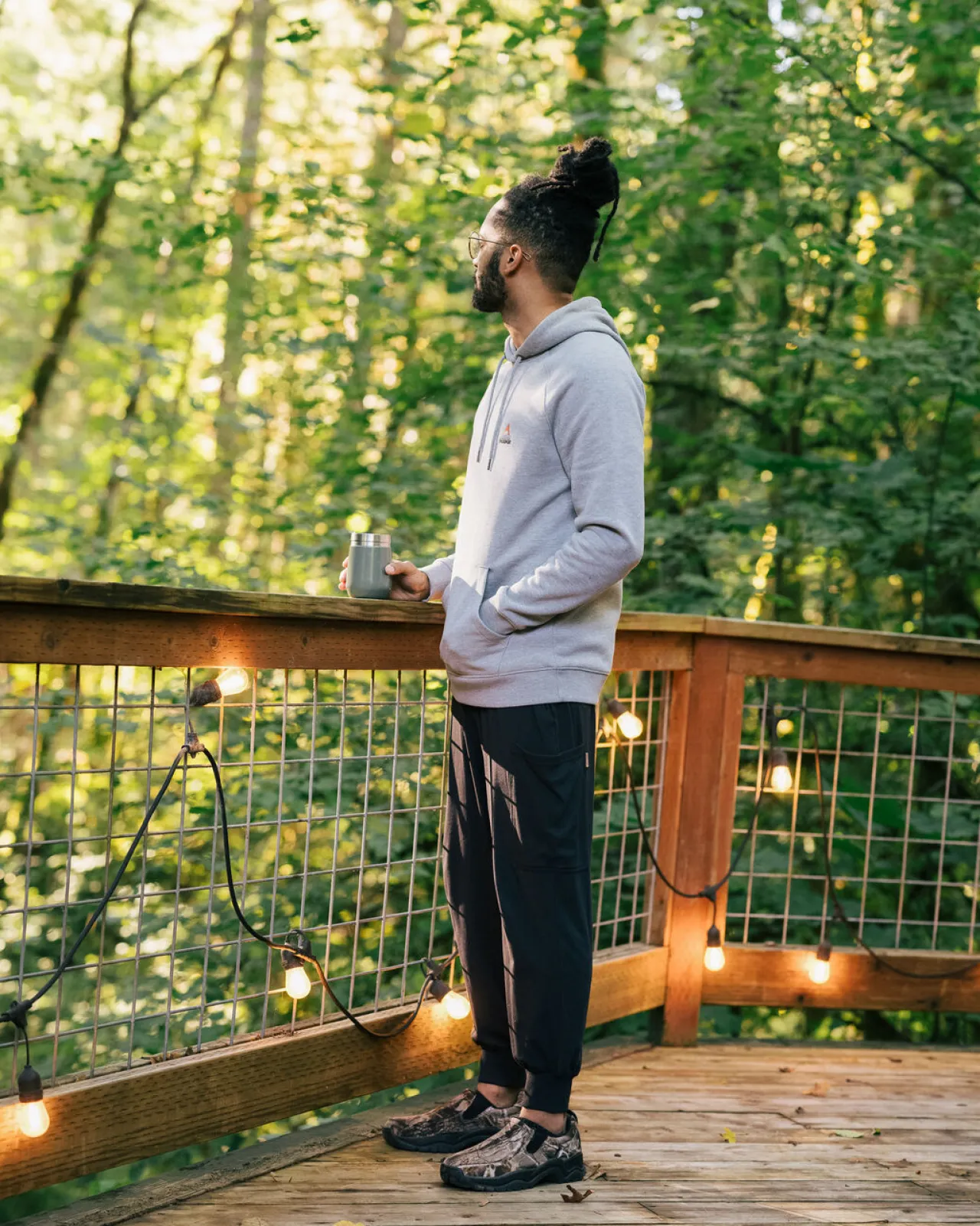 vita_biobaumwollhoodie__graumeliert_4.webp Hot Vita Bio-Baumwoll-Hoodie - Herren Kapuzenpullover & Sweatshirts