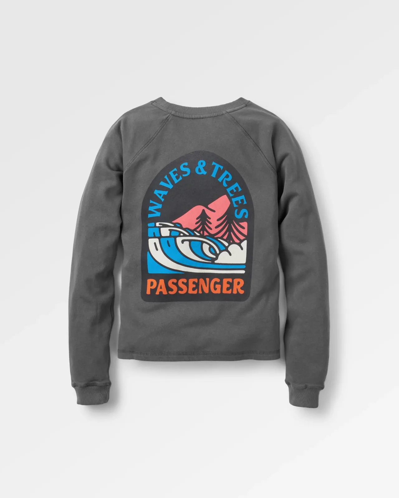 Fashion Waves u0026 Trees Recyceltes Baumwoll-Sweatshirt - Damen Kapuzenpullover & Sweatshirts