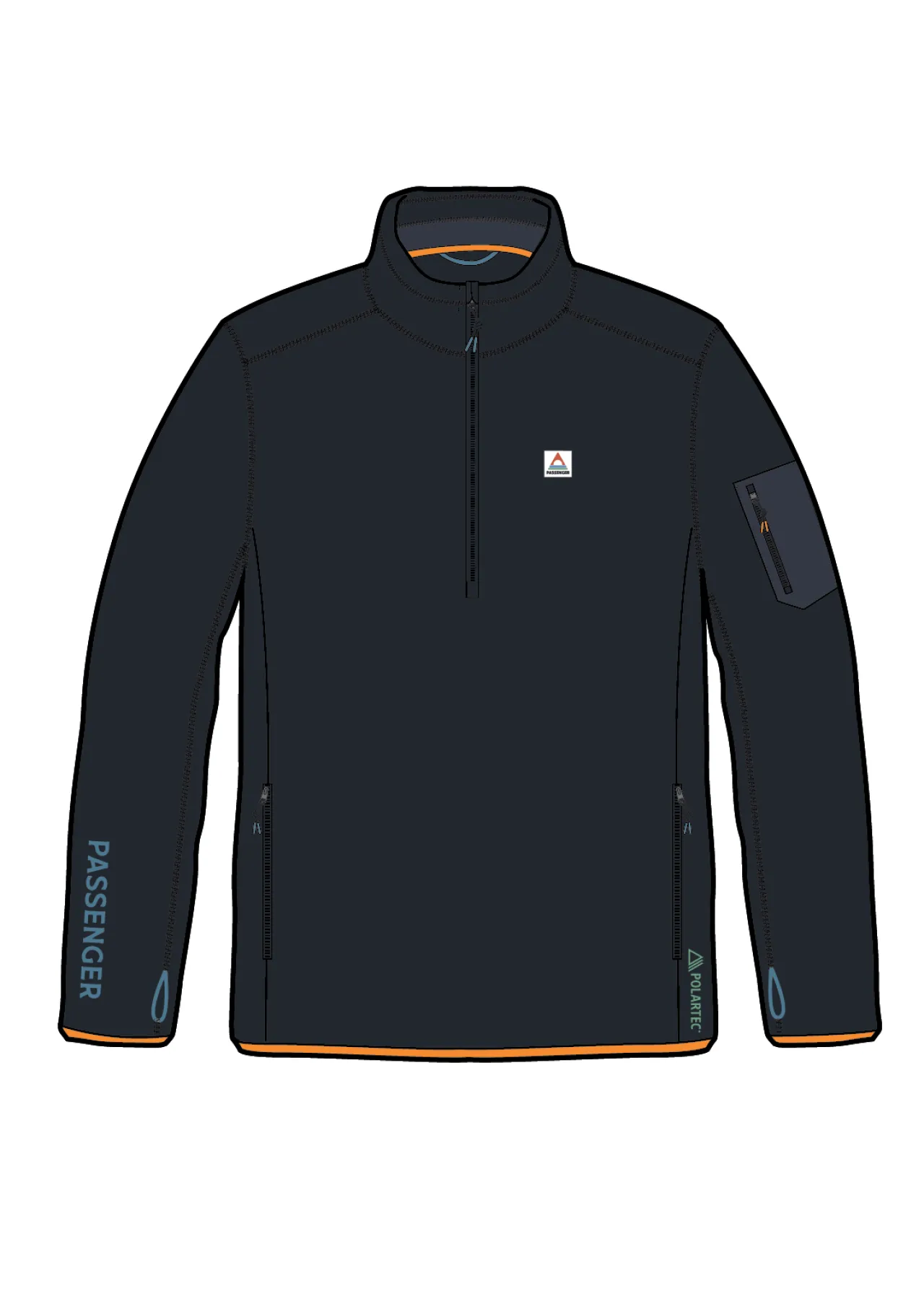 wintergreen_recycelter_polartec_fleecepullover__schwarz_12.webp Online Wintergreen Recycelter Polartec® Fleece-Pullover - Damen Oberteile