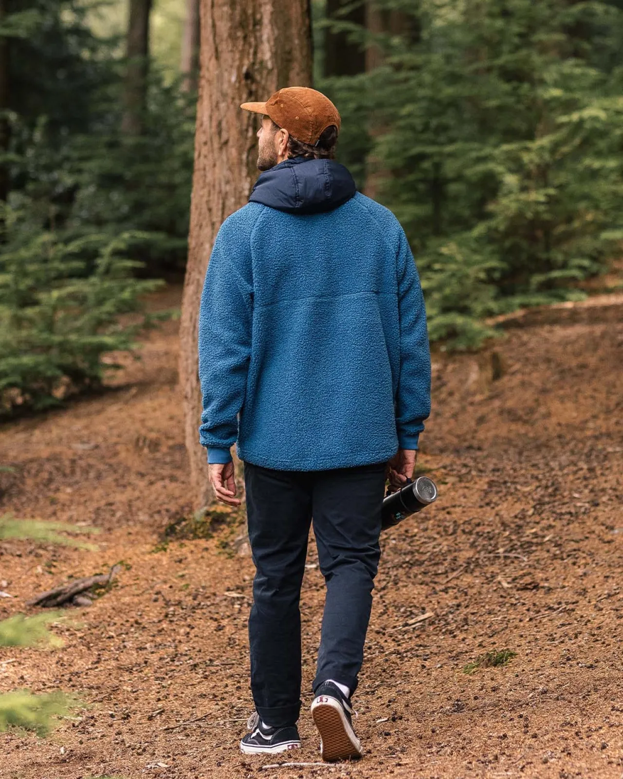 woodland_recyceltes_polargefttertes_sherpafleece__blauer_stahl_6.webp Best Sale Woodland Recyceltes Polar-gefüttertes Sherpa-Fleece - Blauer Stahl Herren Fleece | Fleece