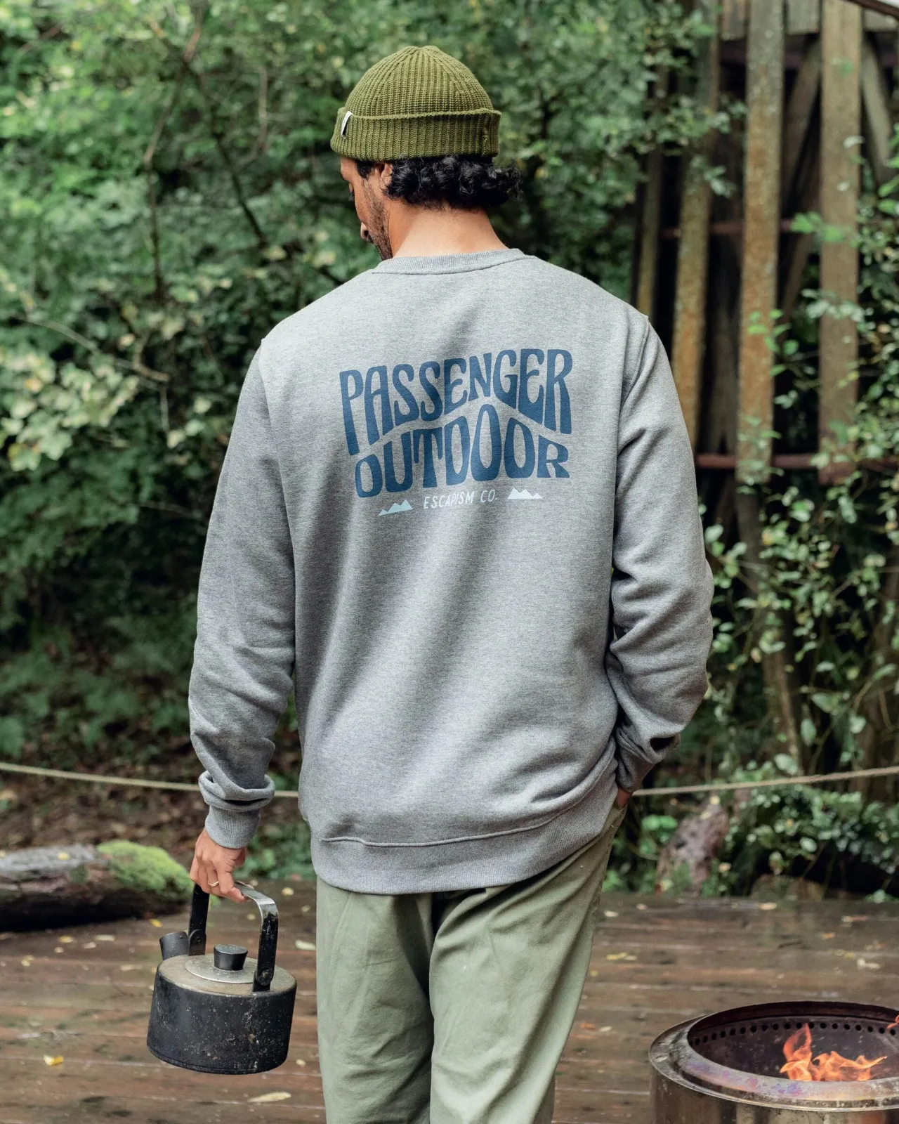 Shop Yuca Recyceltes Baumwoll-Sweatshirt - Dunkelgrau meliert Herren Kapuzenpullover & Sweatshirts